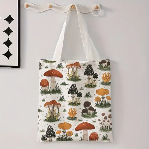 Mushroom Cottagecore Tote Bag