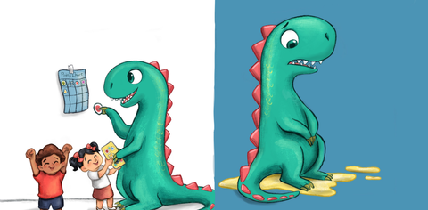 How to Potty Train a Dinossaur