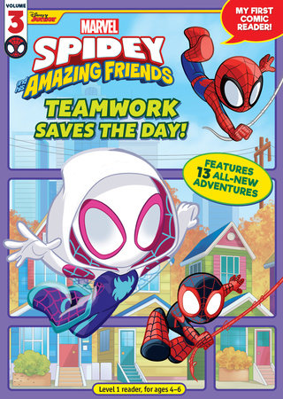 Teamwork Saves the Day! (Spidey and His Amazing Friends) Vol 3 | My First Comic Reader! Level 1