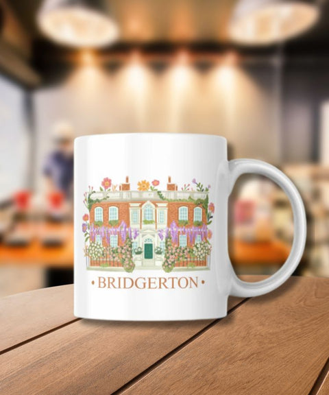 Bridgerton House | White Glossy Mug