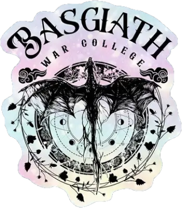 Fourth Wing Basgiath War College Vinyl Sticker