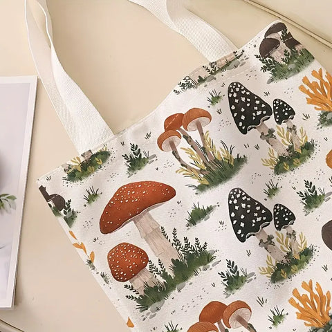Mushroom Cottagecore Tote Bag