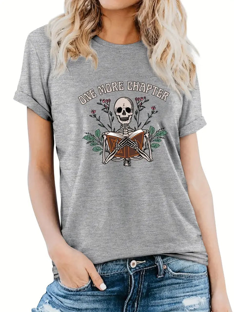 One More Chapter Skeleton T-Shirt