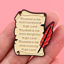 ACOTAR highlord Rhysand enamel pin outlet