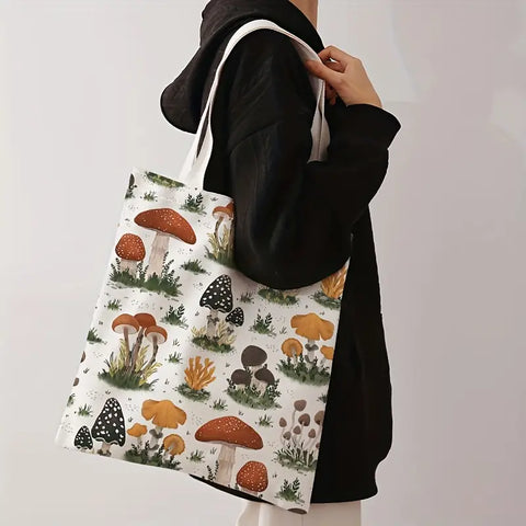Mushroom Cottagecore Tote Bag