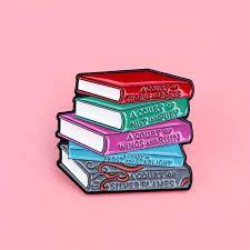 ACOTAR Bookstack Enamel Pin