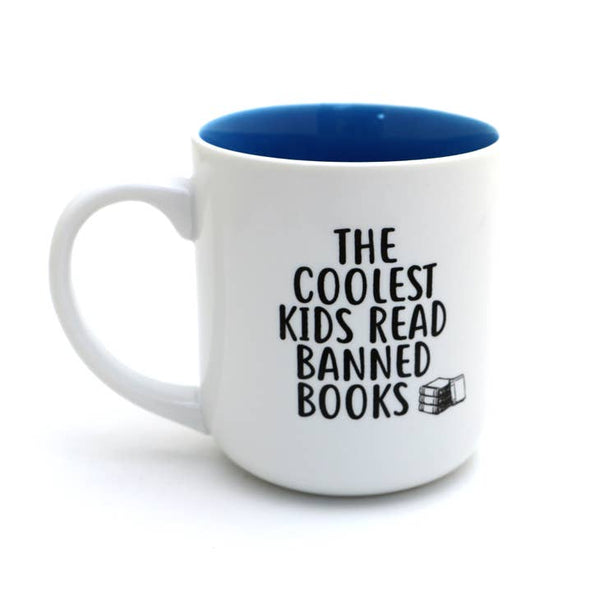 Cool Kids are Reading Banned Books | Mug with Color Inside