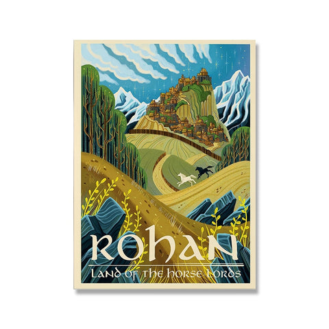 Rohan / Helm's Deep Tolkien Wall Art on Canvas