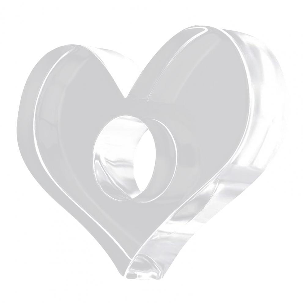 Heart-Shaped Acrylic Thumb Page Holder