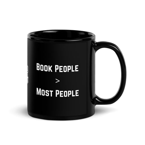 Book People are Better | Black Glossy Mug