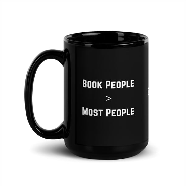 Book People are Better | Black Glossy Mug
