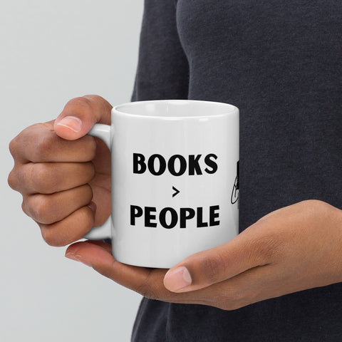 Books > People | White Glossy Mug