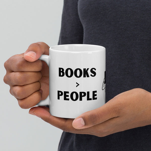 Books > People | White Glossy Mug