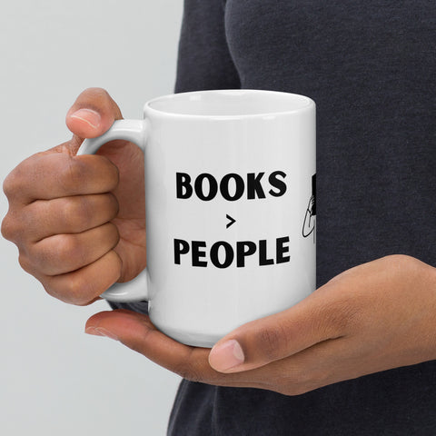 Books > People | White Glossy Mug